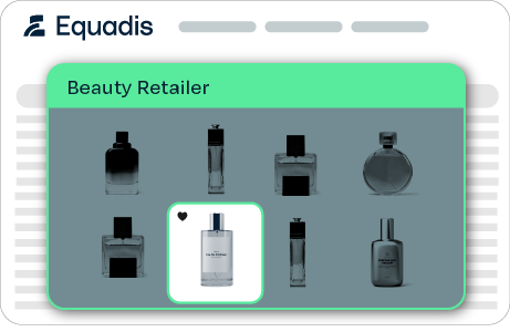 Equadis Digital Shelf Analytics Screen : Share of search and placement